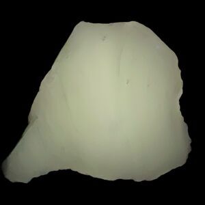 Opalescent‎ Clear Swirl Art Glass Cullet Glowing Manganese Slag Glass #5GX18